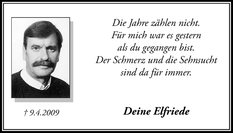 Traueranzeigen Von Die Jahre Zählen | Trauer-in-NRW.de