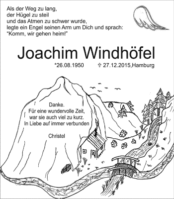 Traueranzeige von Joachim Windhöfe von Stadtanzeiger Herdecke/Wetter