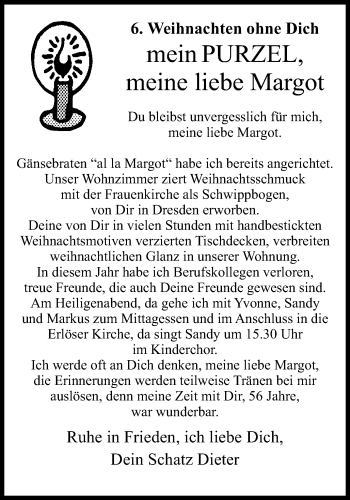 Traueranzeige von Margot  von Wochen-Anzeiger Langenfeld/Monheim/Hilden