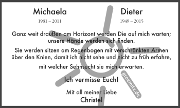 Traueranzeige von Michaela und Dieter  von Lüner Anzeiger