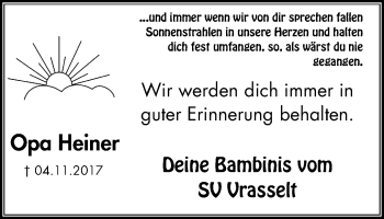 Traueranzeige von Heiner Gaeb von Stadtanzeiger Emmerich/Rees/Isselburg