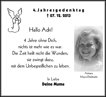 Traueranzeige von Adri  von wap Schwelm/Gevelsberg/Ennepetal