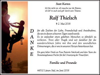 Traueranzeige von Ralf Thielsch von Lüner Anzeiger