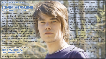 Traueranzeige von Kevin Hermens von Klever Wochenblatt