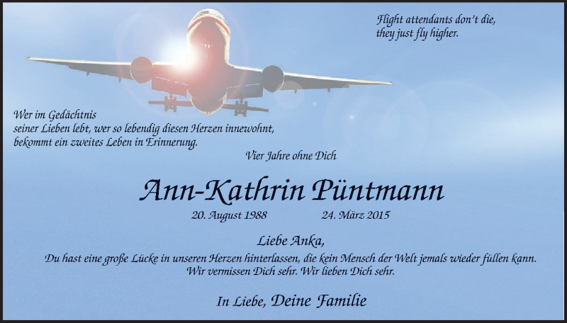  Traueranzeige für Ann-Kathrin Püntmann vom 23.03.2019 aus Lüner Anzeiger