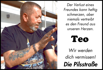 Traueranzeige von Teo  von Lüner Anzeiger