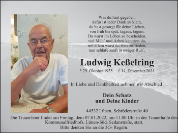 Traueranzeige von Ludwig Keßelring von WVW Anzeigenblätter