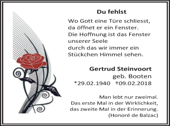 Traueranzeige von Edine Böhm von WVW Anzeigenblätter