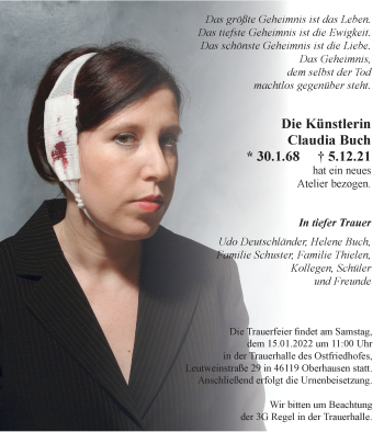Traueranzeige von Claudia Buch von WVW Anzeigenblätter