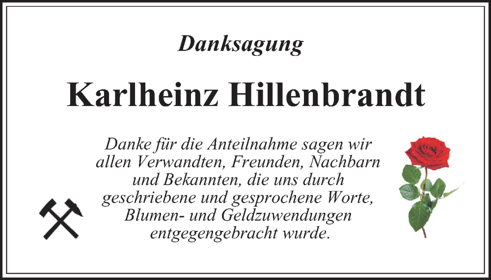  Traueranzeige für Karlheinz Hillenbrandt vom 12.02.2024 aus Tageszeitung