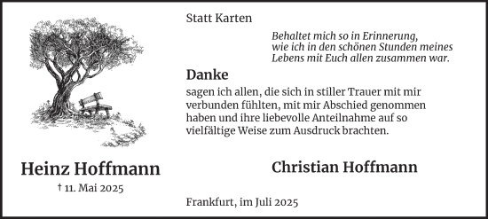 Traueranzeige von Heinrich Hoffmann von Tageszeitung