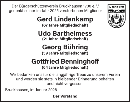 Traueranzeige von Georg Bühring von Tageszeitung