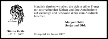 Traueranzeige von Günter Gräfe von Tageszeitung