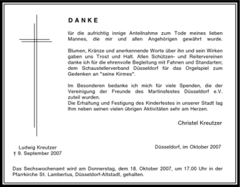 Traueranzeige von Ludwig Kreutzer von Tageszeitung
