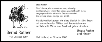 Traueranzeige von Bernd Rother von Tageszeitung