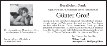 Traueranzeige von Günter Groß von Tageszeitung