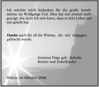 Traueranzeige von Wolfgang Unbekannt von Tageszeitung