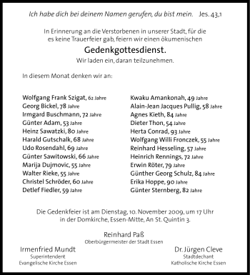 Traueranzeige von Harald Gutschalk von Tageszeitung