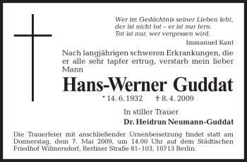 Traueranzeige von Unbekannt Unbekannt von Tageszeitung