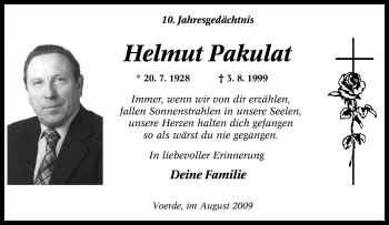 Traueranzeige von Helmut Pakulat von Tageszeitung
