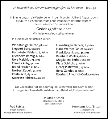 Traueranzeige von Friedhelm Immig von Tageszeitung