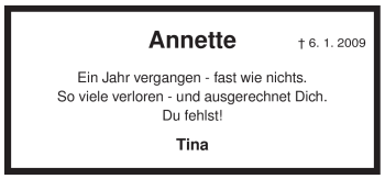 Traueranzeige von Annette Lagoudakis von Tageszeitung