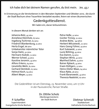 Traueranzeige von Stephan Wirtz von Tageszeitung