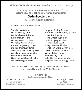 Traueranzeige von Irmgard Löhning von Tageszeitung