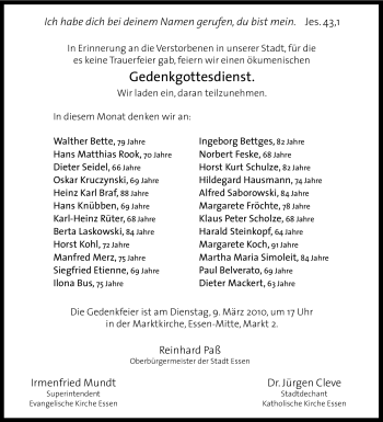 Traueranzeige von Ingeborg Bettges von Tageszeitung