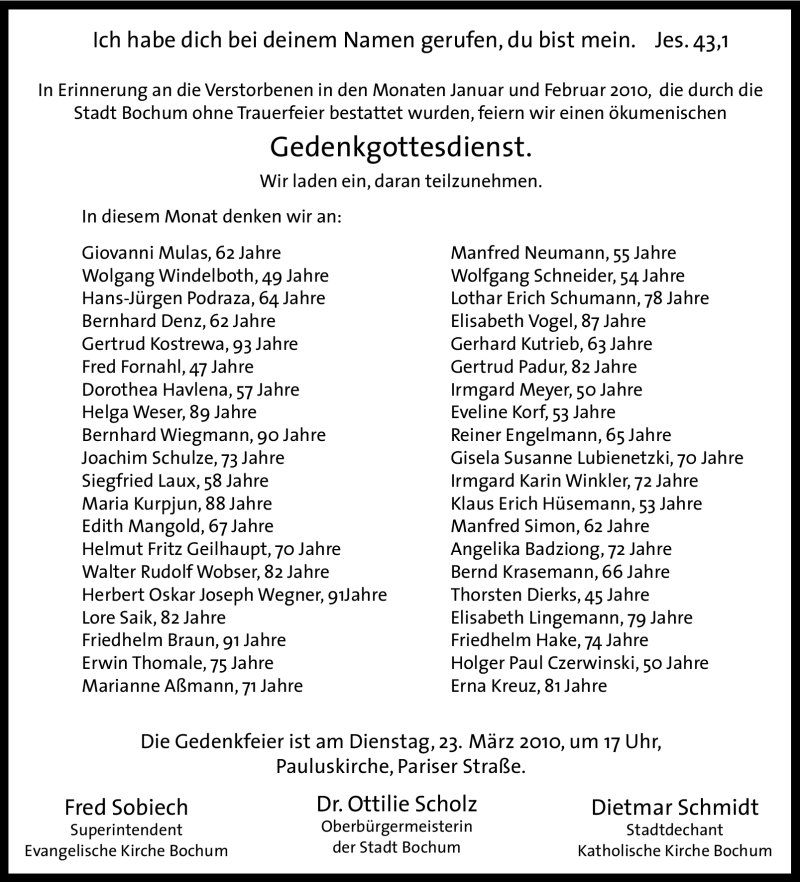  Traueranzeige für Irmgard Meyer vom 20.03.2010 aus Tageszeitung