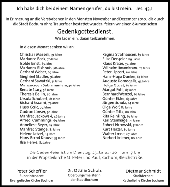 Traueranzeige von Isolde Ernst von Tageszeitung