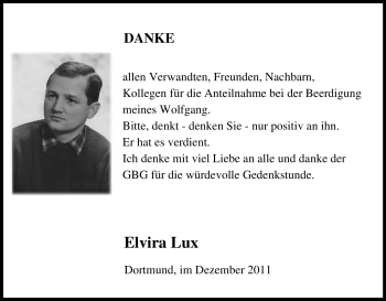 Traueranzeige von Wolfgang Unbekannt von Tageszeitung