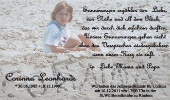 Traueranzeige von Corinna Leonhards von Tageszeitung