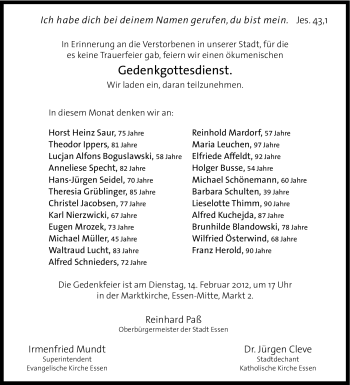 Traueranzeige von Michael Schönemann von Tageszeitung