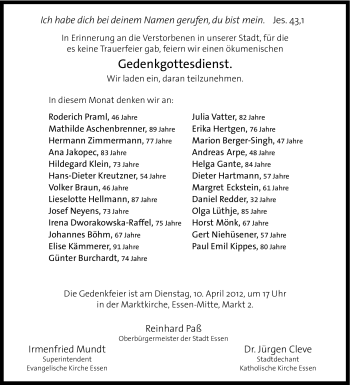 Traueranzeige von Andreas Arpe von Tageszeitung