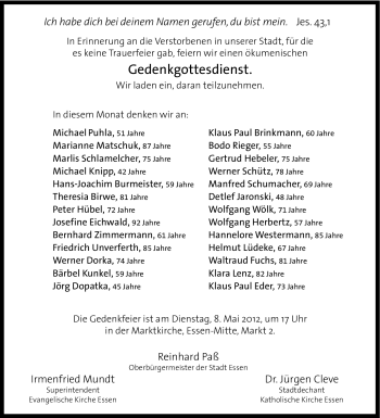 Traueranzeige von Manfred Schumacher von Tageszeitung