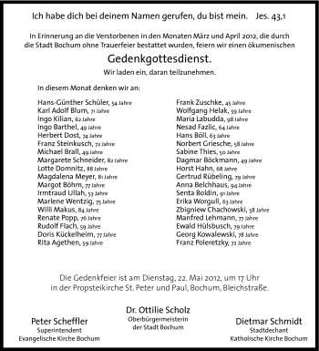 Traueranzeige von Marlene Wentzig von Tageszeitung