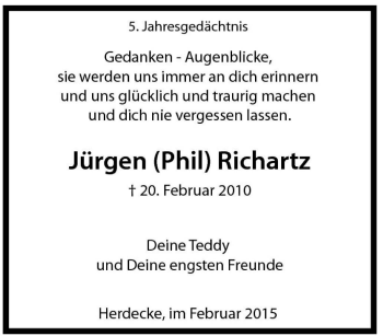 Traueranzeige von Engelbert Jürgensmeier von Tageszeitung