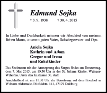 Traueranzeige von Edmund Tomyslak von Tageszeitung