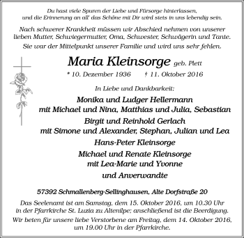 Traueranzeige von Hans-Peter Kleinsorge von Tageszeitung