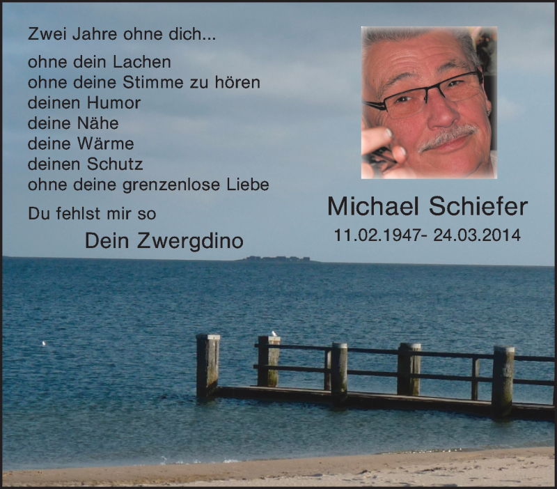  Traueranzeige für Michael Schiefer vom 24.03.2016 aus Tageszeitung