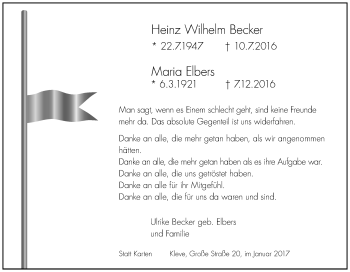 Traueranzeige von In Gedenken  von Tageszeitung